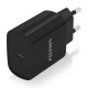 AISENS Cargador USB-C PD3.0 1 Puerto 1xUSB-C 20W, Negro