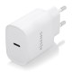 AISENS Cargador USB-C PD3.0 1 Puerto 1xUSB-C 20W, Blanco