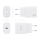 AISENS Cargador USB-C PD3.0 1 Puerto 1xUSB-C 20W, Blanco