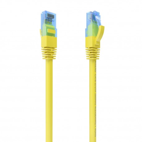 AISENS Cable De Red Latiguillo RJ45 Cat.6 UTP AWG26 CCA, Amarillo, 3.0 m