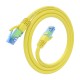 AISENS Cable De Red Latiguillo RJ45 Cat.6 UTP AWG26 CCA, Amarillo, 0.75 m