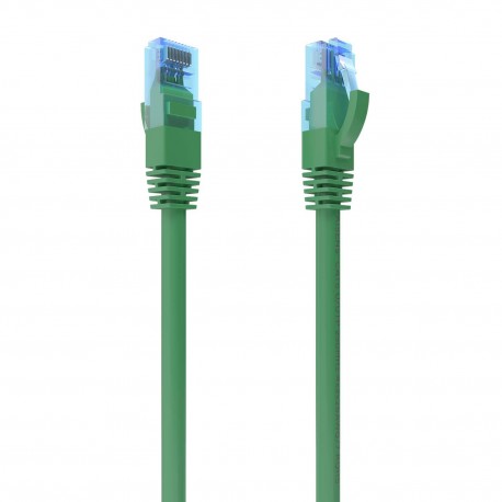 AISENS Cable De Red Latiguillo RJ45 Cat.6 UTP AWG26 CCA, Verde, 3.0 m