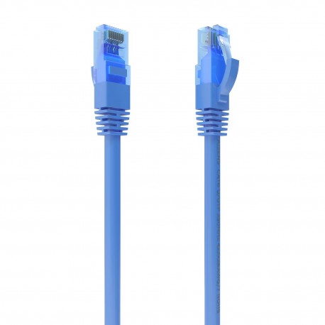 AISENS Cable De Red Latiguillo RJ45 Cat.6 UTP AWG26 CCA, Azul, 3.0 m