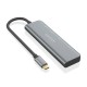 AISENS Hub USB 3.2 Gen1 5G USB-C, USB-C/M-2xUSB-C/H-2xUSB-A/H, Gris, 15 cm