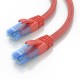 AISENS Cable De Red Latiguillo RJ45 Cat.6 UTP AWG26 CCA, Rojo, 1.0 m