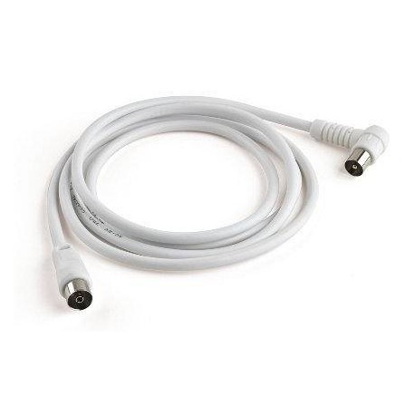 Meliconi ANT2M90 cable coaxial 2 m Blanco