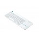 Logitech K400 Plus teclado RF inalámbrico QWERTY Internacional de EE.UU. Blanco