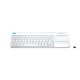 Logitech K400 Plus teclado RF inalámbrico QWERTY Internacional de EE.UU. Blanco