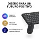 LOGITECH - Logitech Pebble 2 Combo teclado Ratón incluido RF Wireless + Bluetooth