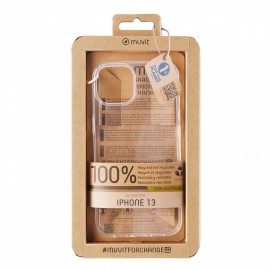 MUVIT - Funda muvit recycletek para apple iphone 13 transparente - MCCRS0158