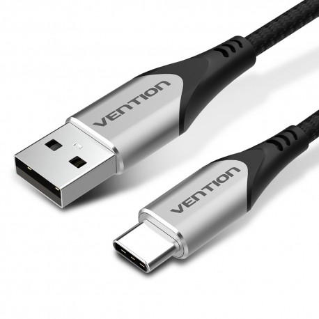 VENTION - Vention Cable USB Tipo-C 2.0 3A CODHD/ USB Tipo-C Macho - USB Macho/ 50cm/ Gris - CODHD