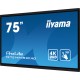 iiyama TE7514MIS-B1AG pantalla de señalización Panel plano interactivo 190,5 cm