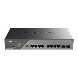 D-Link DSS-200G-10MP/E switch Gestionado L2 Gigabit Ethernet (10/100/1000) Energía sobre Ethernet (PoE) 1U Gris