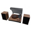 Muse MT-108BT tocadisco Negro, Madera