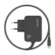 AISENS Cargador GaN 65W PD3.0 1xUSB-C 1.8m, Negro