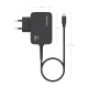 AISENS Cargador GaN 65W PD3.0 1xUSB-C 1.8m, Negro