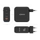 AISENS Cargador GaN 140W, 2xUSB-C PD3.1 QC4.0, 1xUSB-A QC3.0, Negro