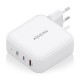 AISENS Cargador GaN 140W, 2xUSB-C PD3.1 QC4.0, 1xUSB-A QC3.0, Blanco