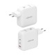 AISENS Cargador GaN 140W, 2xUSB-C PD3.1 QC4.0, 1xUSB-A QC3.0, Blanco