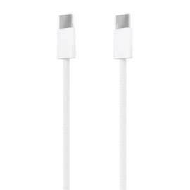 AISENS Cable USB 2.0 3A 60W Apple, tipo USB-C/M-USB-C/M, Blanco, 2.0m