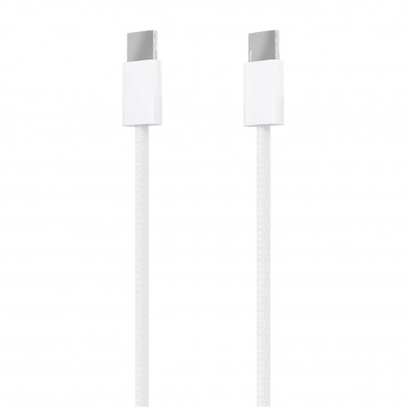 AISENS Cable USB 2.0 3A 60W Apple, tipo USB-C/M-USB-C/M, Blanco, 2.0m