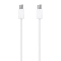 AISENS Cable USB 2.0 3A 60W Apple, tipo USB-C/M-USB-C/M, Blanco, 2.0m