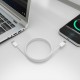 AISENS Cable USB 2.0 3A 60W Apple, tipo USB-C/M-USB-C/M, Blanco, 2.0m