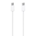 AISENS Cable USB 2.0 3A 60W Apple, tipo USB-C/M-USB-C/M, Blanco, 1.0m