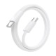 AISENS Cable USB 2.0 3A 60W Apple, tipo USB-C/M-USB-C/M, Blanco, 1.0m