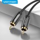 Vention Cable Estéreo VAB-R09-B100/ RCA Macho - RCA Macho/ 1m/ Negro