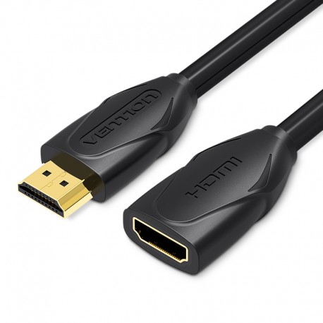 Vention Cable Alargador HDMI VAA-B06-B300/ HDMI Macho - HDMI Hembra/ 3m/ Negro