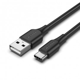 Vention Cable USB Tipo-C 3A CTHBC/ USB Tipo-C Macho - USB Macho/ 25cm/ Negro