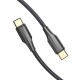 Vention Cable USB 2.0 Tipo-C 3A TAUBH/ USB Tipo-C Macho - USB Tipo-C Macho/ 2m/ Negro