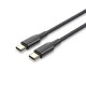 Vention Cable USB 2.0 Tipo-C 3A TAUBH/ USB Tipo-C Macho - USB Tipo-C Macho/ 2m/ Negro