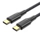 Vention Cable USB 2.0 Tipo-C 3A TAUBH/ USB Tipo-C Macho - USB Tipo-C Macho/ 2m/ Negro