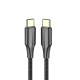 Vention Cable USB 2.0 Tipo-C 3A TAUBH/ USB Tipo-C Macho - USB Tipo-C Macho/ 2m/ Negro