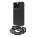 Funda muvit recycletek para apple iphone 15 pro max transparente + colgante negro