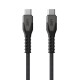 Urban Armor Gear Kevlar cable USB 1,5 m USB 2.0 USB C Negro, Gris