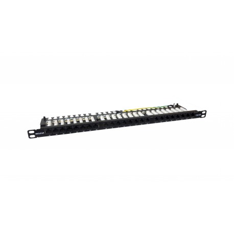 Phasak Patch panel 19'' 24P Slim Cat.6A UTP RJ45 DUAL 0.5U - PU 4811