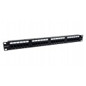 Phasak Patch panel 19'' 24P Cat.6A UTP RJ45 DUAL 1U - PU 2421