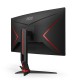 AOC CQ27G2S/BK pantalla para PC 68,6 cm (27'') 2560 x 1440 Pixeles Quad HD Negro, Rojo