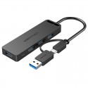 Vention Hub USB 3.0 y Tipo-C CHTBB/ 4xUSB