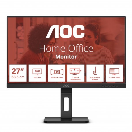 AOC E3 27E3QAF pantalla para PC 68,6 cm (27'') 1920 x 1080 Pixeles Negro