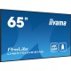 MONITOR IIYAMA 65 3840X2160, UHD IPS PANEL,  HAZE 25%, 500CD/M²