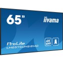 MONITOR IIYAMA 65 3840X2160, UHD IPS PANEL,  HAZE 25%, 500CD/M²