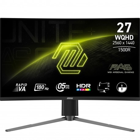 MSI MAG 27CQ6PF pantalla para PC 68,6 cm (27'') 2560 x 1440 Pixeles Quad HD LCD Negro