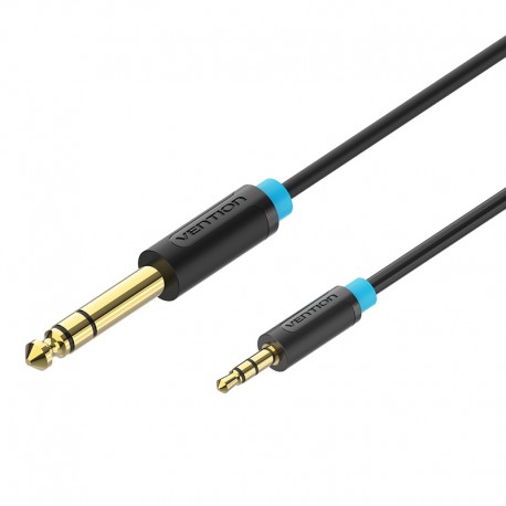 VENTION - Vention Cable Estéreo BABBH/ Jack 6.5 Macho - Jack 3.5 Macho/ 2m/ Negro - BABBH