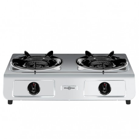 Vitrokitchen 260IB hobs Acero inoxidable Encimera Encimera de gas 2 zona(s)