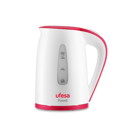 Ufesa Powell tetera eléctrica 1,7 L 2200 W Rosa, Blanco