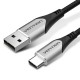 Vention Cable USB Tipo-C 2.0 3A CODHI/ USB Tipo-C Macho - USB Macho/ 3m/ Gris